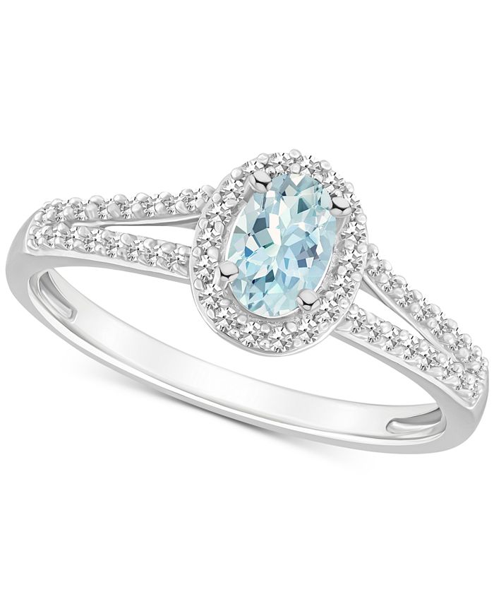 Macy's aquamarine ring sale