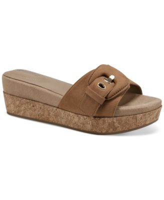 Giani Bernini Ashllyn Memory Foam Wedge Sandals, Created for Macy's ...