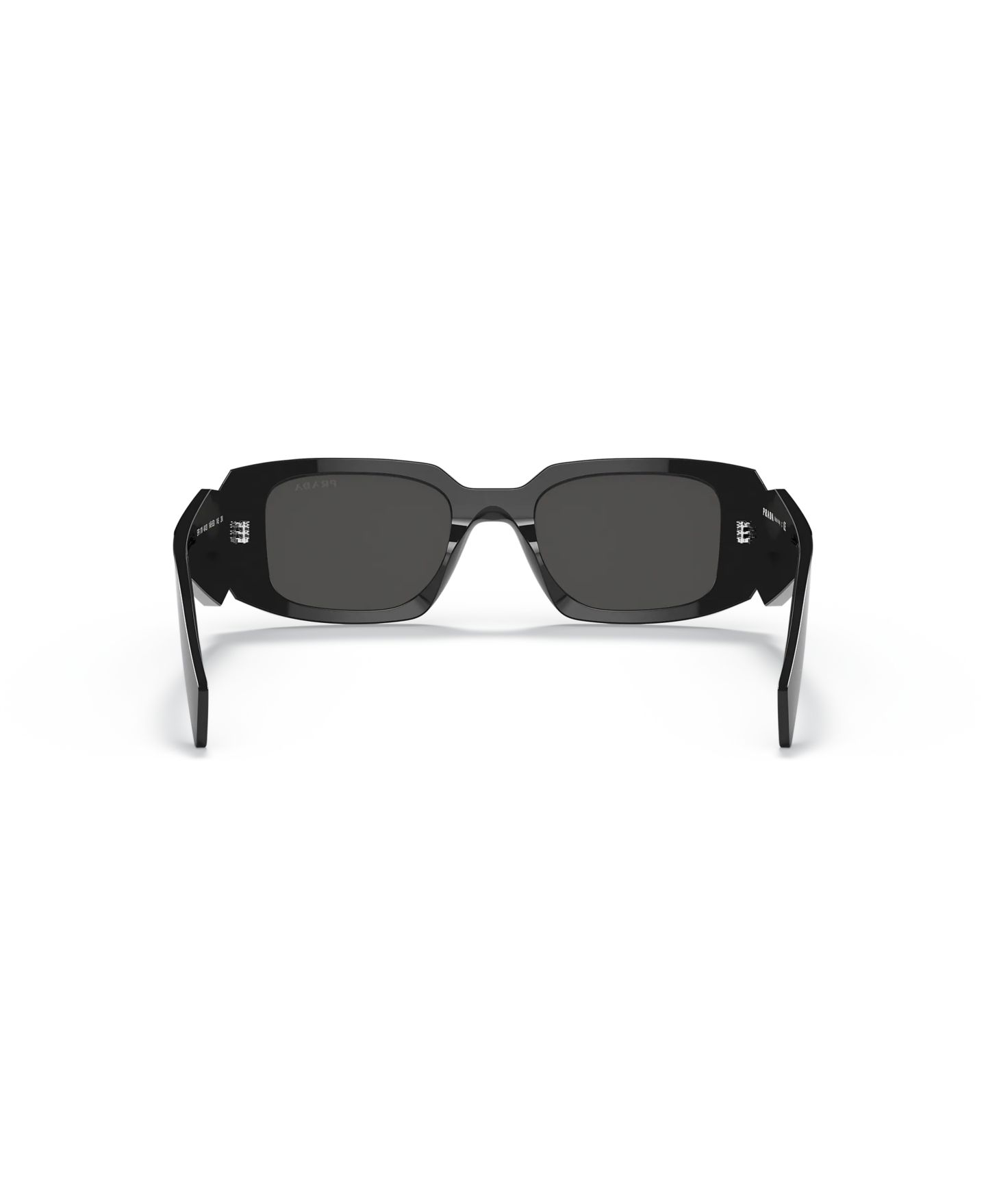 Женские солнцезащитные очки PRADA Low Bridge Rectangular Sunglasses, PR 17WSF, цвет: Чёрный — фото 3