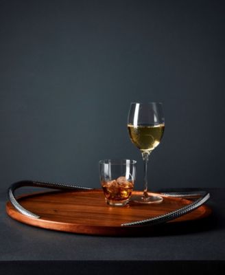 Nambe Braid 19" Handled Serving Tray
