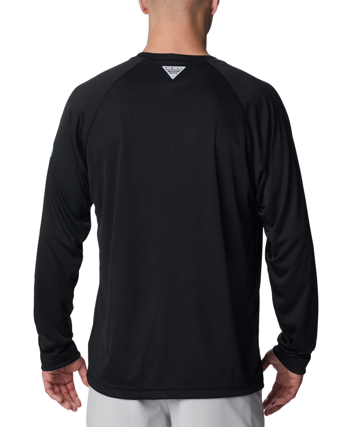 Shop Columbia Pfg Men's Terminal Tackle Upf 50 Quick Dry Shirt In Black,gulf Stream Logo
