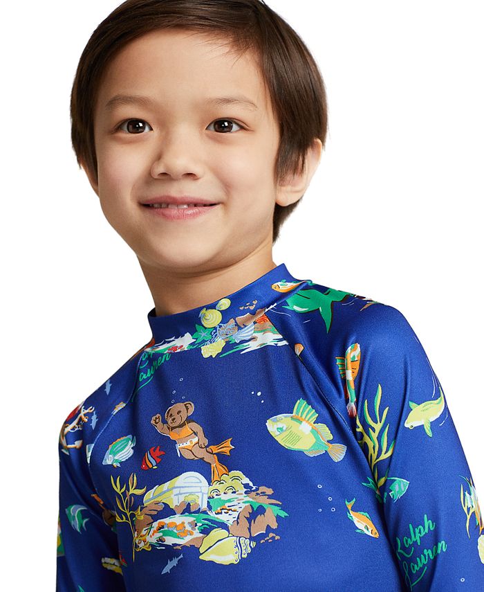 Polo Ralph Lauren Toddler and Little Boys Polo Bear Performance Jersey