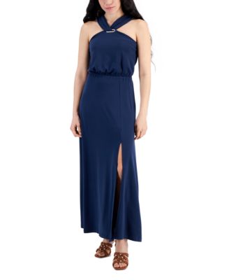 INC International Concepts Womens Printed Halter Maxi Dress main image 0