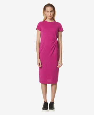 Marc New York - Women's Asymmetrical Side-Tie Midi Dress
