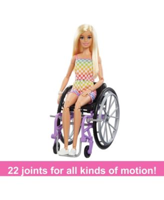 Barbie Fashionistas Doll with Wheelchair and Ramp and Blonde Hair