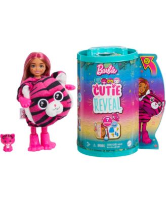 Barbie Cutie Reveal Jungle Series Chelsea Tiger Doll - Macy's