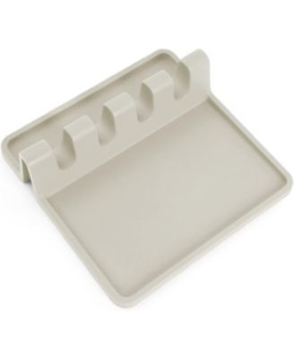 Silicone Kitchen Utensil Rest with Drip Pad for Multiple Utensils
