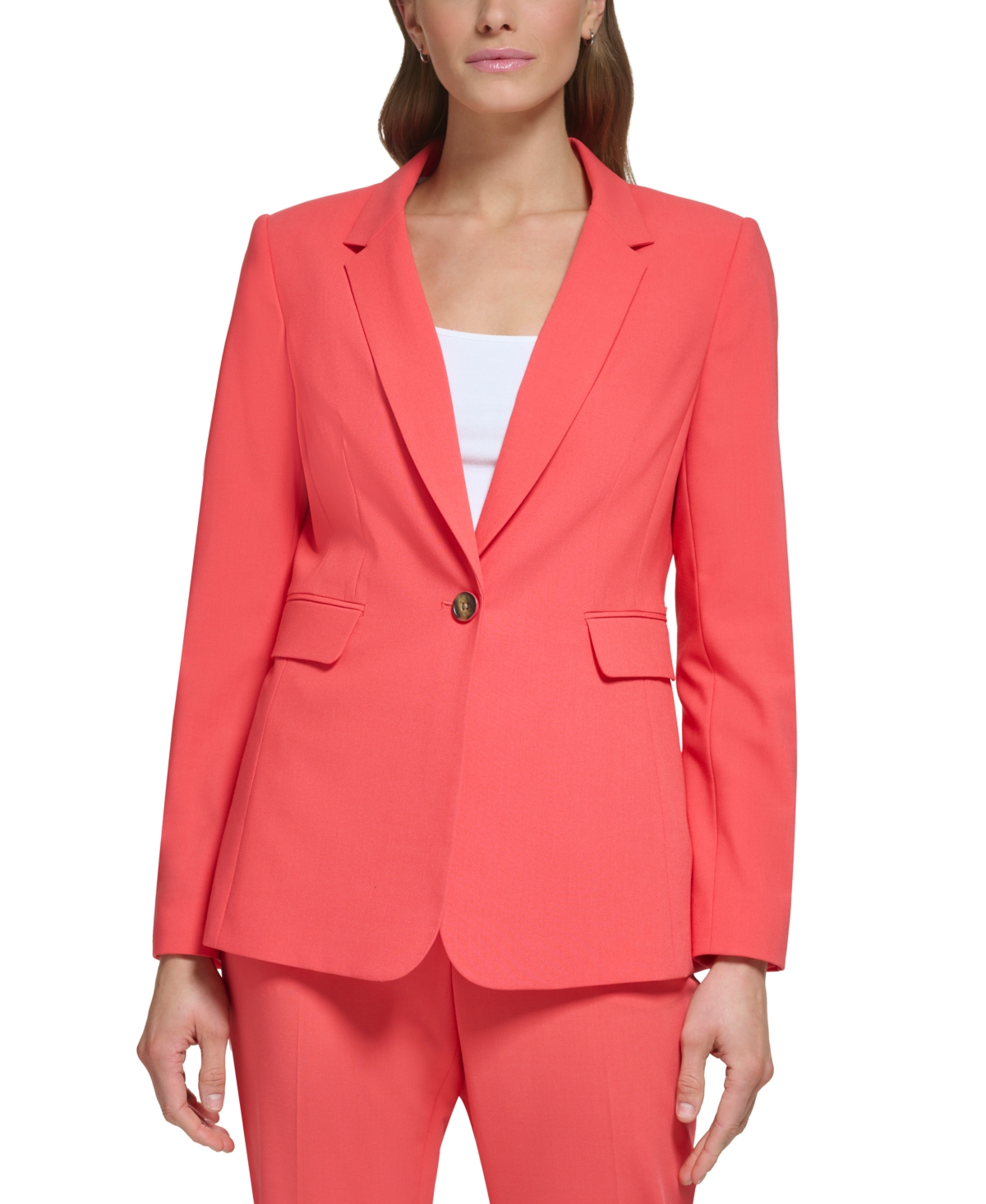 Dkny one button blazer online