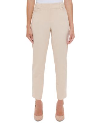 Tommy Hilfiger - Women's Seam-Detail Mid-Rise Slim-Leg Pants