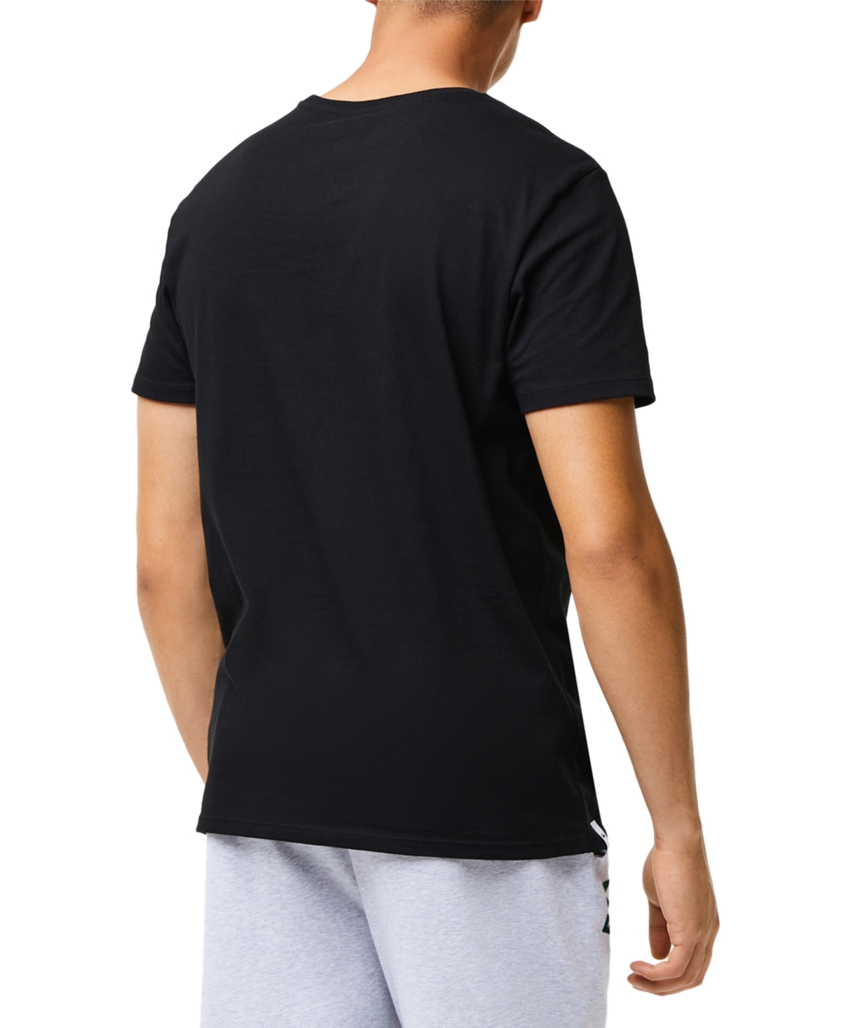 Lacoste Men's 3-Pack Essential Cotton Crew Neck Regular Fit Undershirts