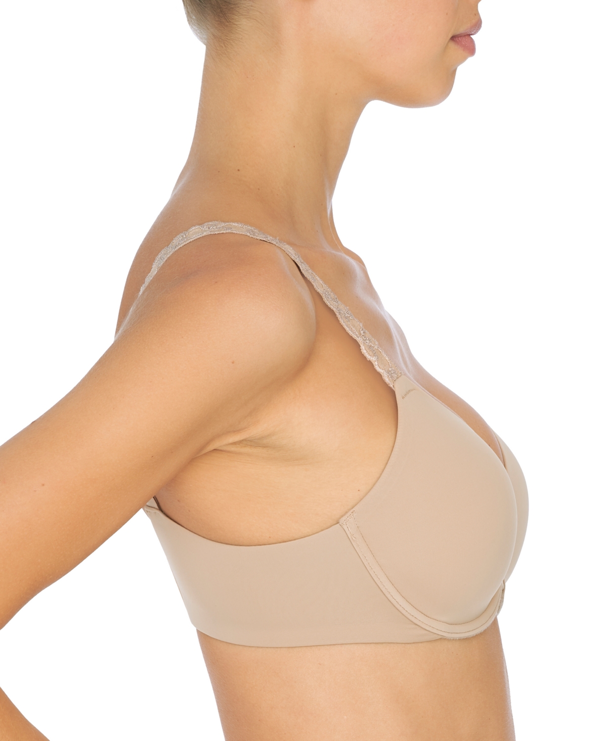 Natori Women's Pure Luxe Custom Coverage Contour Underwire Bra  -(Nude 5)