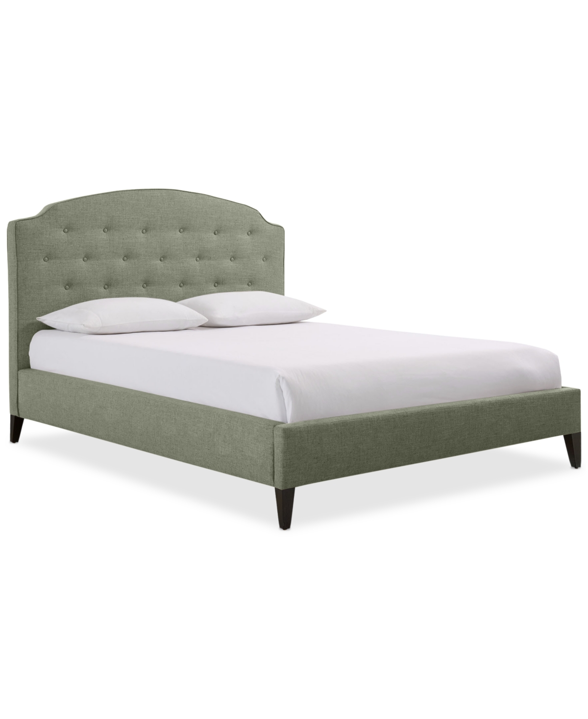 Furniture Aminah Upholstered Queen Bed In Sage