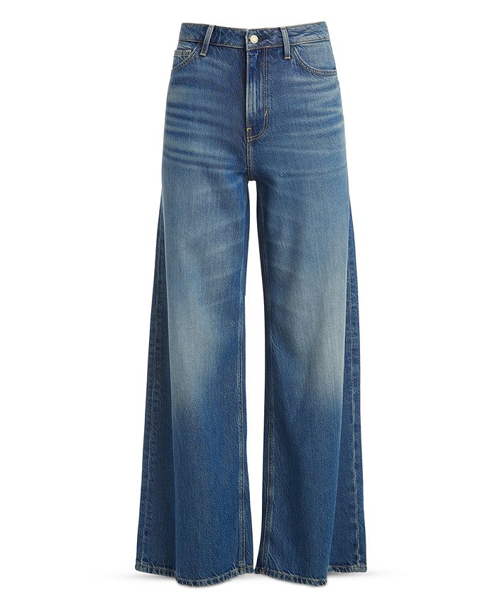 GUESS Women's Bellflower High-Rise Ultra-Wide Leg Jeans & Reviews ...