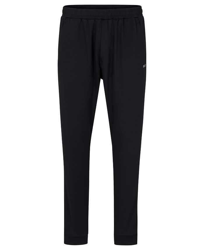 Hugo Boss Men's Cuffed Active-Stretch Fabric Tracksuit Bottoms - Macy's