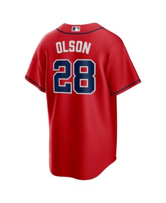 Men's Matt Olson Red Atlanta Braves Alternate Replica Player Jersey