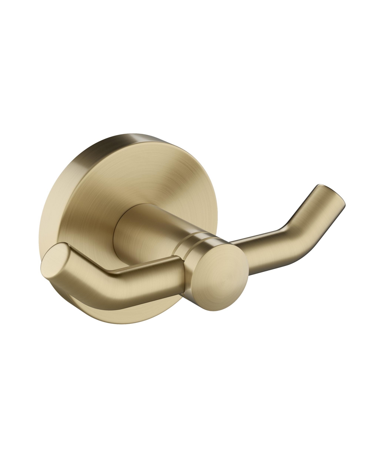 Elie Bathroom Robe and Towel Double Hook - Brushed gold