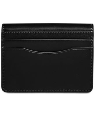 COACH Bandit Small Leather Snap Closure Card Case