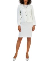 Macy's ladies white suits discount