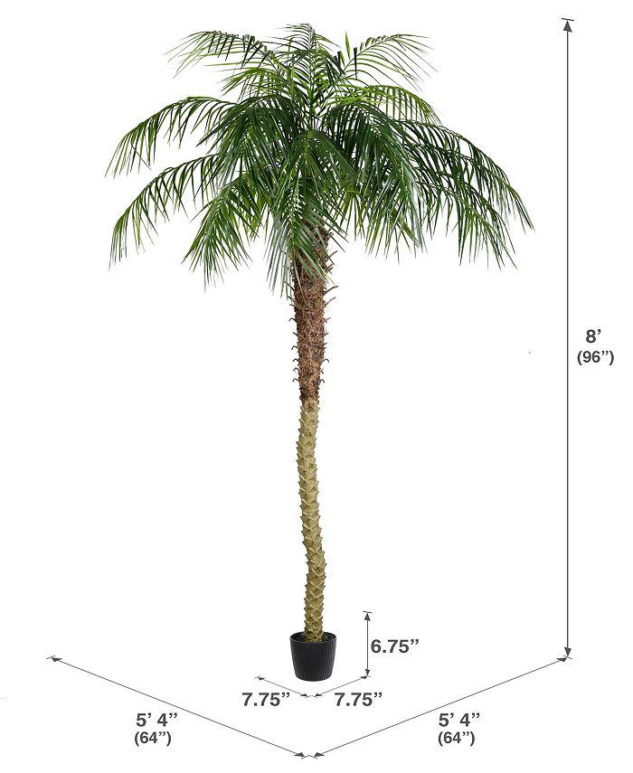 Vickerman 8' Artificial Potted Phoenix Palm Tree Macy's