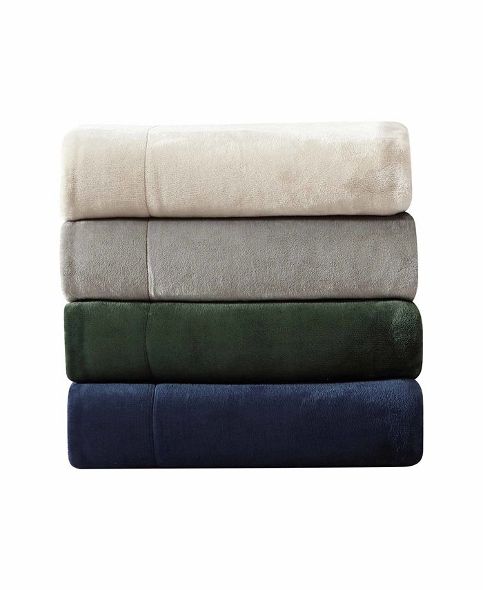 Eddie Bauer CLOSEOUT! Signature Solid Ultra Soft Plush Fleece Blanket