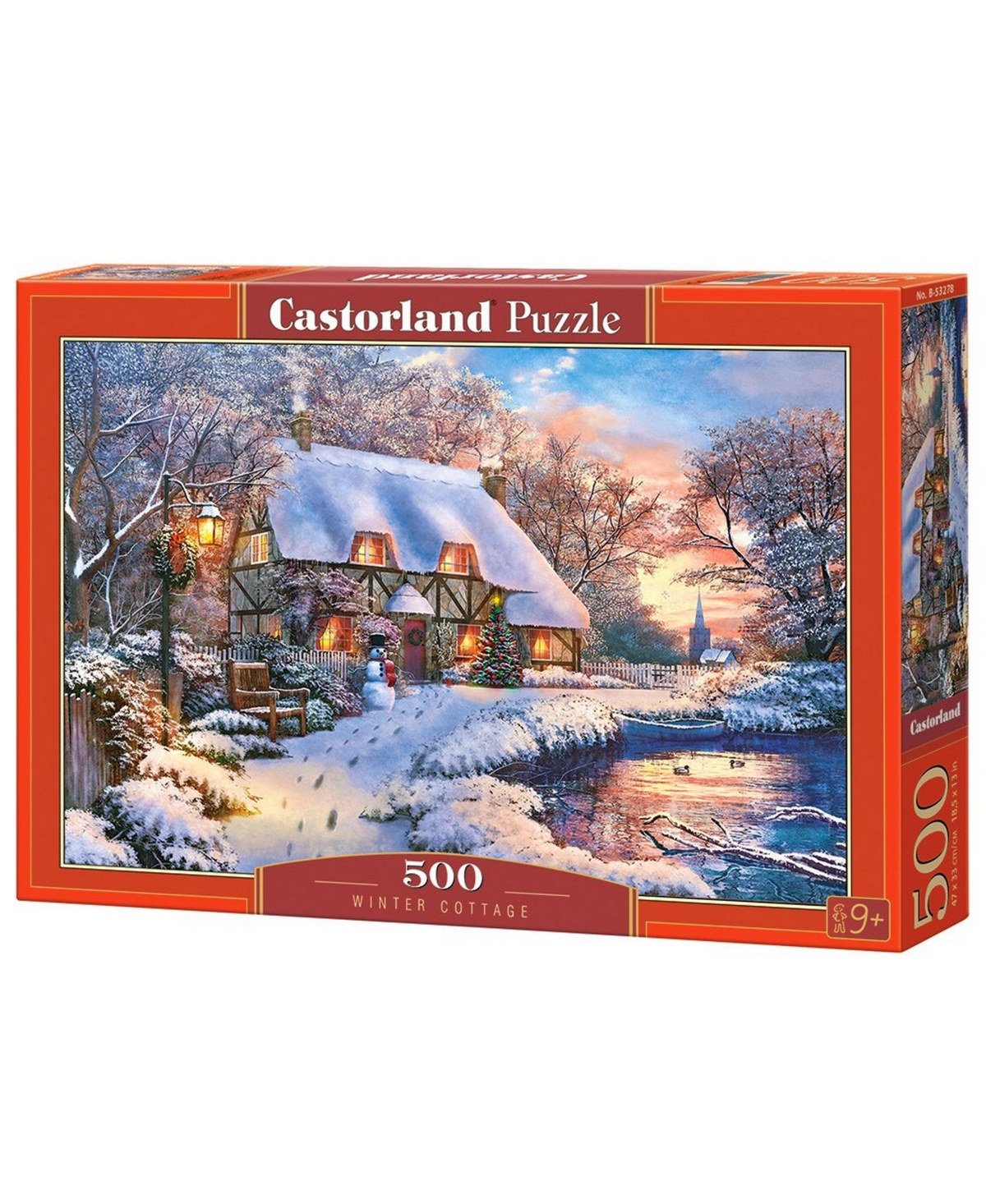 Castorland Winter Cottage Jigsaw Puzzle Set, 500 Piece In Multicolor