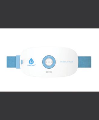 Pursonic Stomach Back Massager 3 Vibration Levels 3 Heat Settings Usb Rechargeable- Promotes Blood Circulation - White 50$