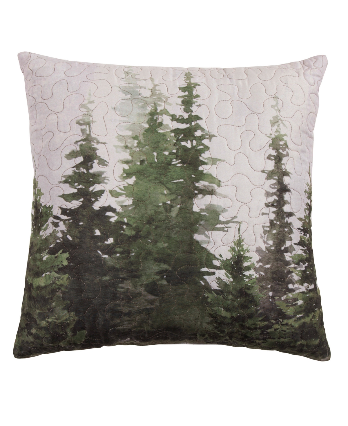 Donna Sharp Bear Panels Tree Decorative Pillow, 18" X 18" In Multi