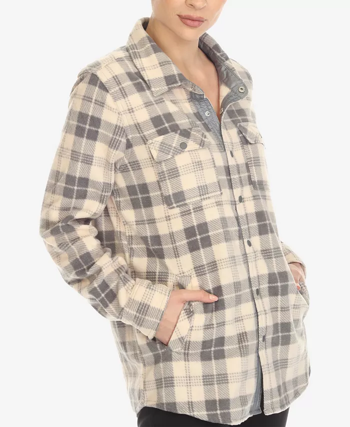 Women's Flannel Plaid Shirt - thumbnail 8