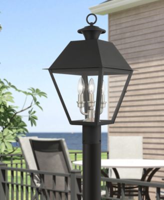Wentworth 3 Light Outdoor Post Top Lantern