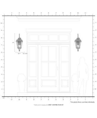 Morgan 3 Light Outdoor Wall Lantern