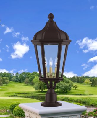 Morgan 3 Light Outdoor Post Top Lantern
