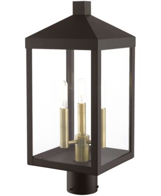 Nyack 3 Light Outdoor Post Top Lantern