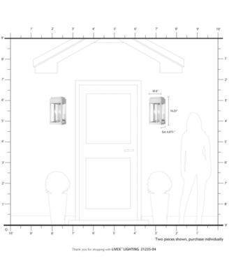 York 2 Light Outdoor Wall Lantern