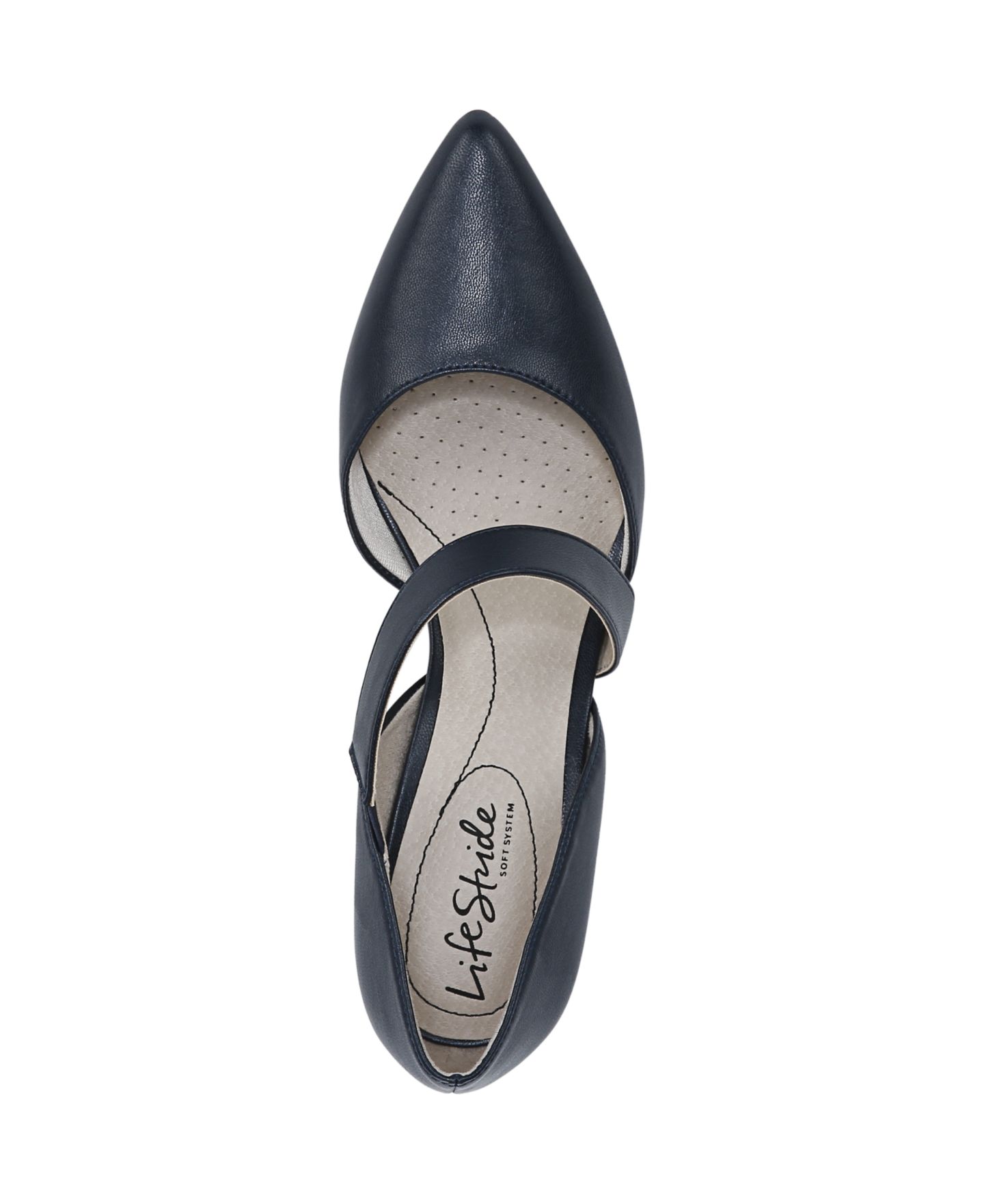 Женские туфли LifeStride Suki Asymmetrical Dress Pumps, цвет: Тёмно-синяя искусственная кожа — фото 4