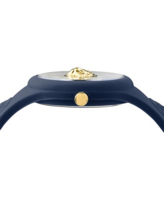 Women's 3 Hand Quartz Fire Island Blue Silicone Watch, 39mm