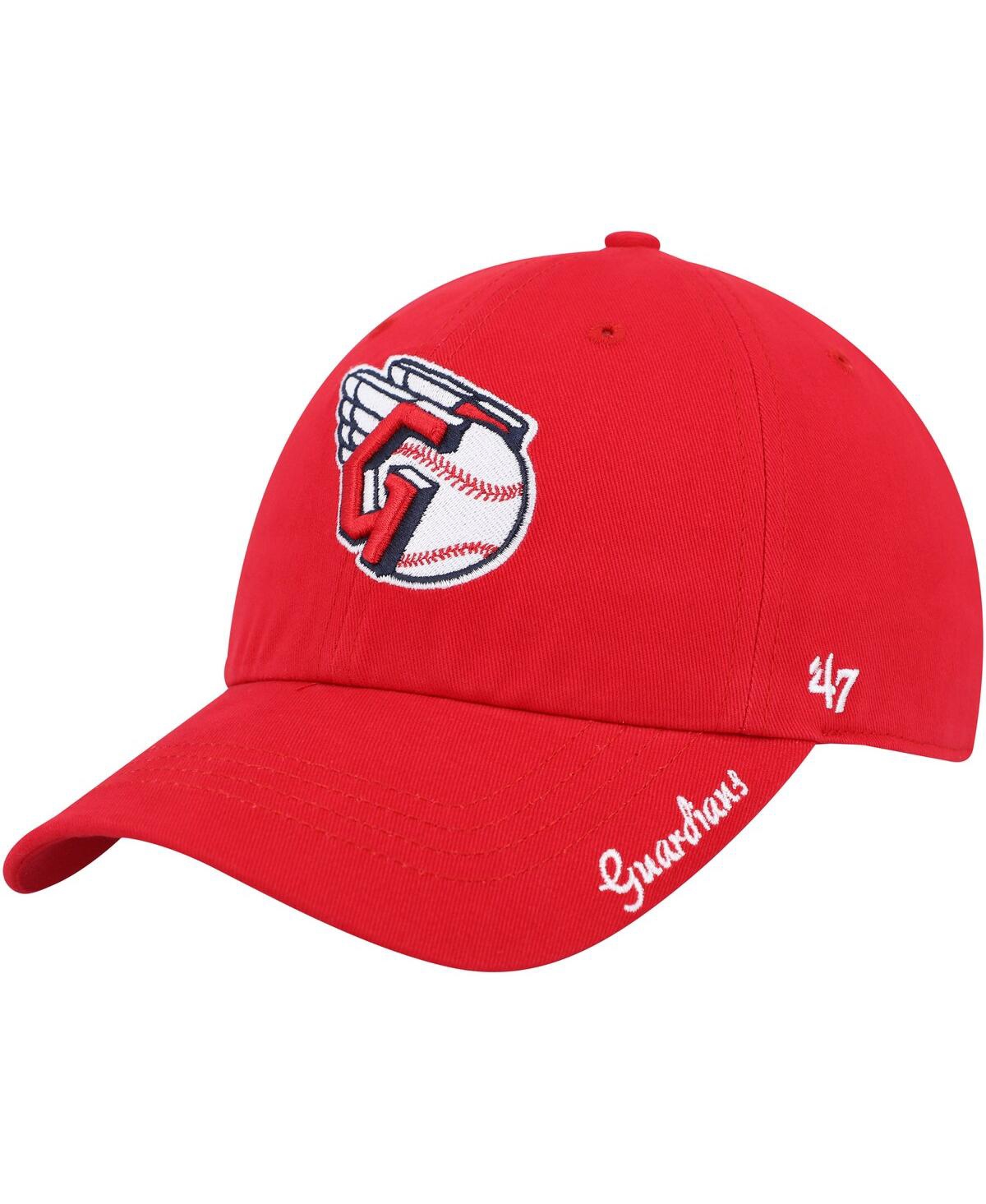 47 Brand Women's ' Red Cleveland Guardians Team Miata Clean Up Adjustable Hat
