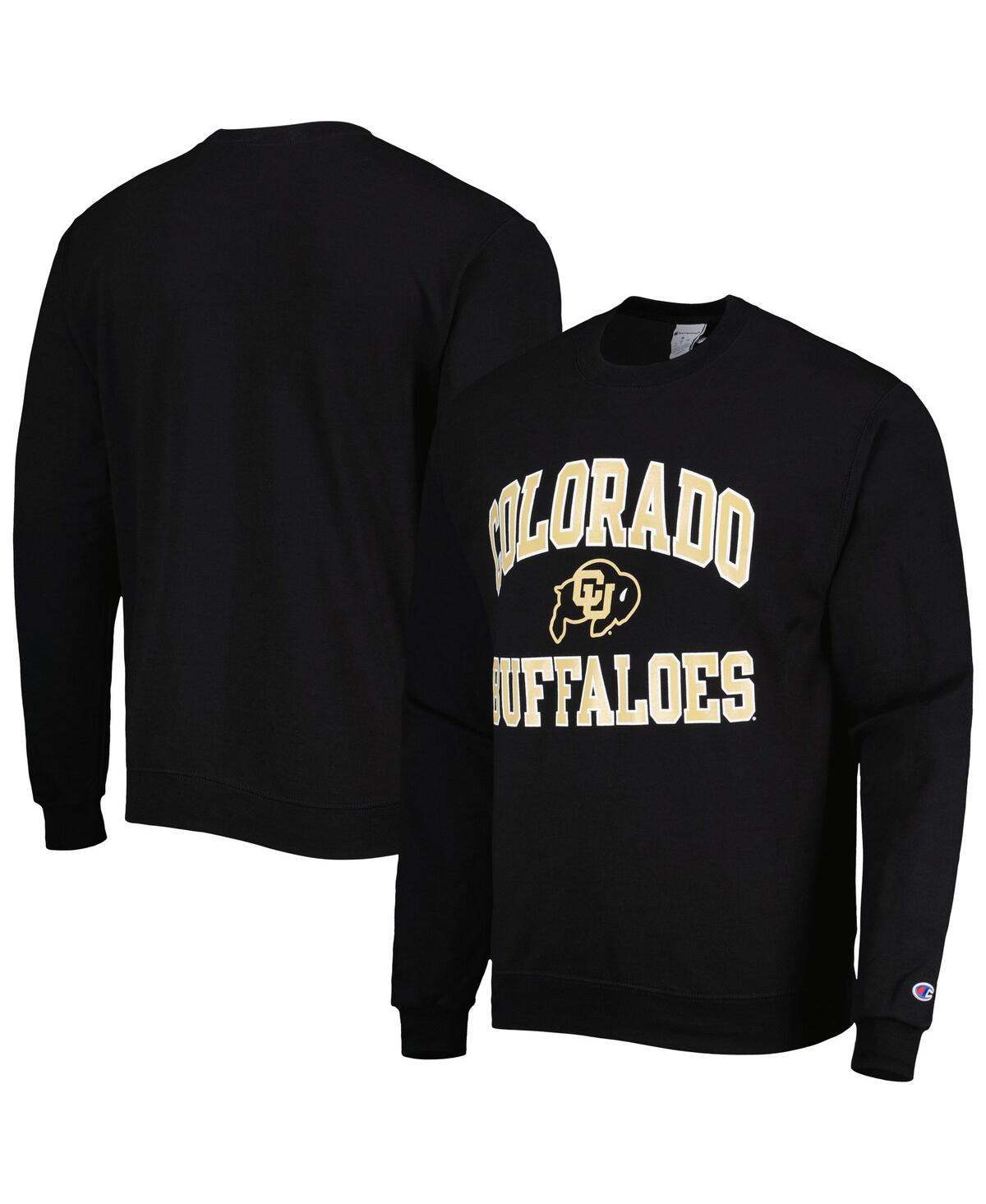 Men's ChampionColorado Buffaloes High Motor Pullover Sweatshirt - Black