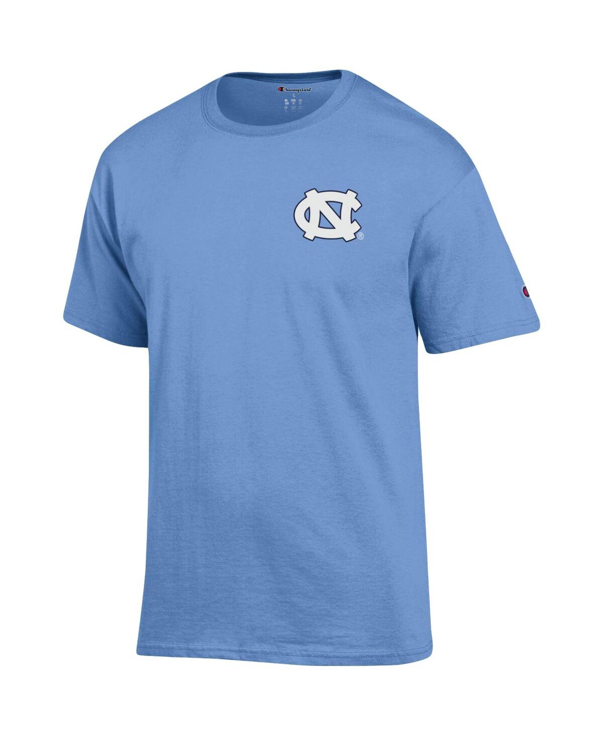 Men's ChampionNorth Carolina Tar Heels Stack 2-Hit T-shirt - Carolina Blue