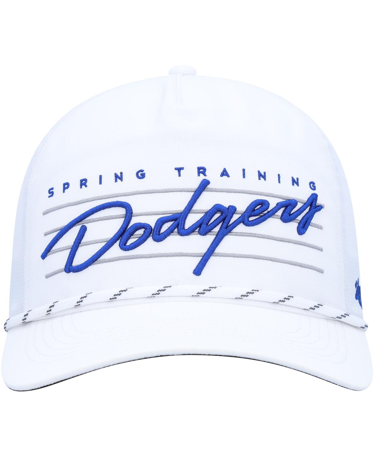 Men's '47 BrandLos Angeles Dodgers Downburst Hitch Snapback Hat - White