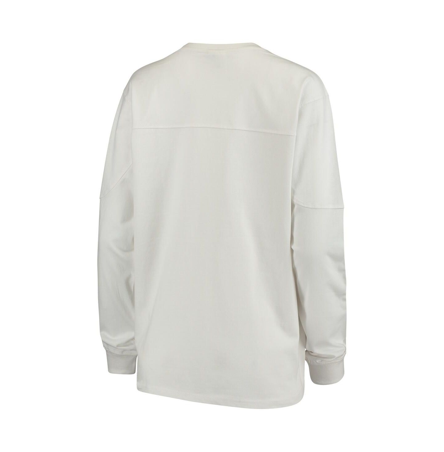 Женская футболка Pressbox White Oklahoma Sooners Edith Long Sleeve — фото 3