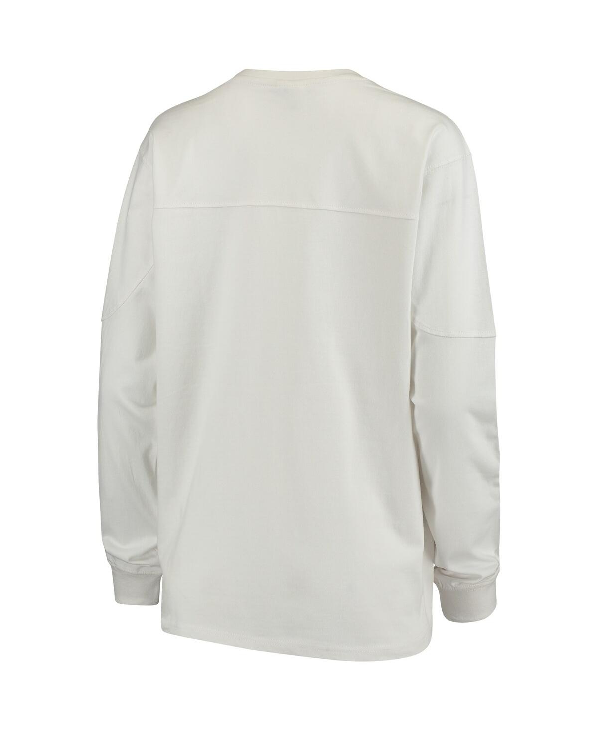 Shop Pressbox Women's White Oklahoma Sooners Edith Long Sleeve T-shirt