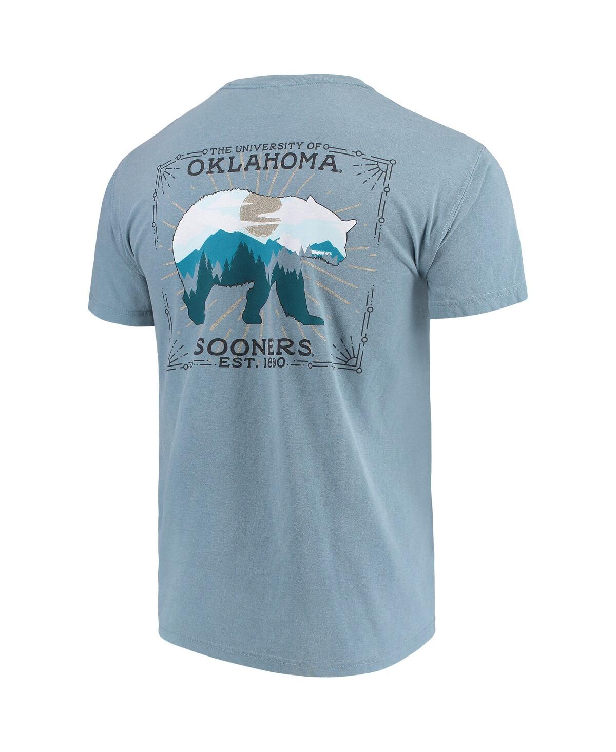 Shop Image One Men's Blue Oklahoma Sooners State Scenery Comfort Colors T-shirt