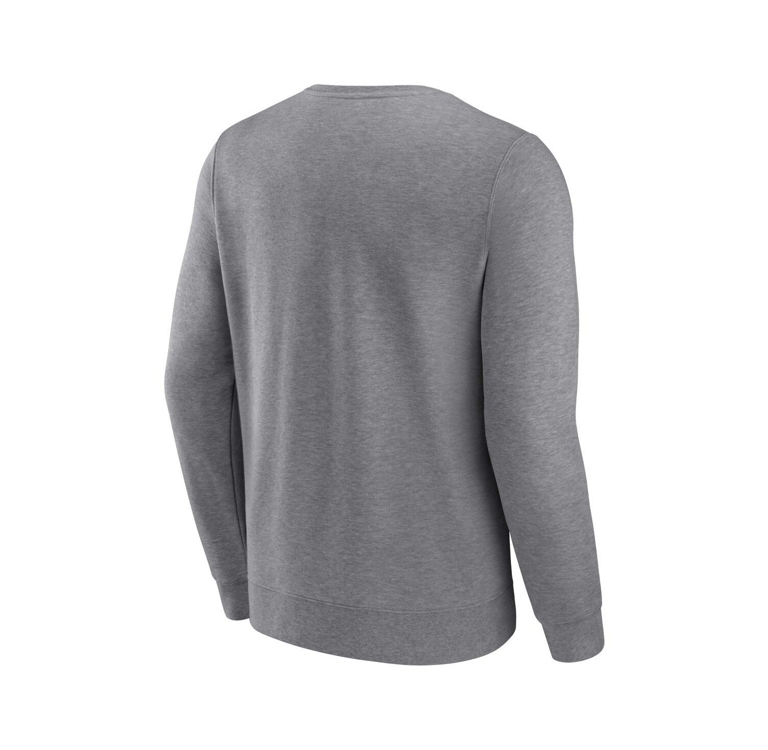 Men's Heather Gray New York Mets Simplicity Pullover Sweatshirt