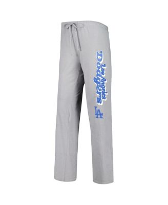 Women's Gray and Royal Los Angeles Dodgers Wordmark Meter Muscle Tank Top and Pants Sleep Set