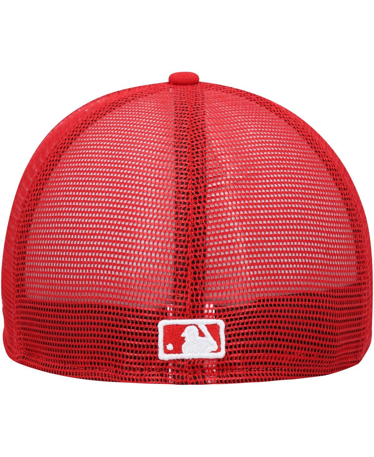 NEW ERA MEN'S NEW ERA WHITE, RED LOS ANGELES ANGELS 2023 ON-FIELD BATTING PRACTICE 59FIFTY FITTED HAT 