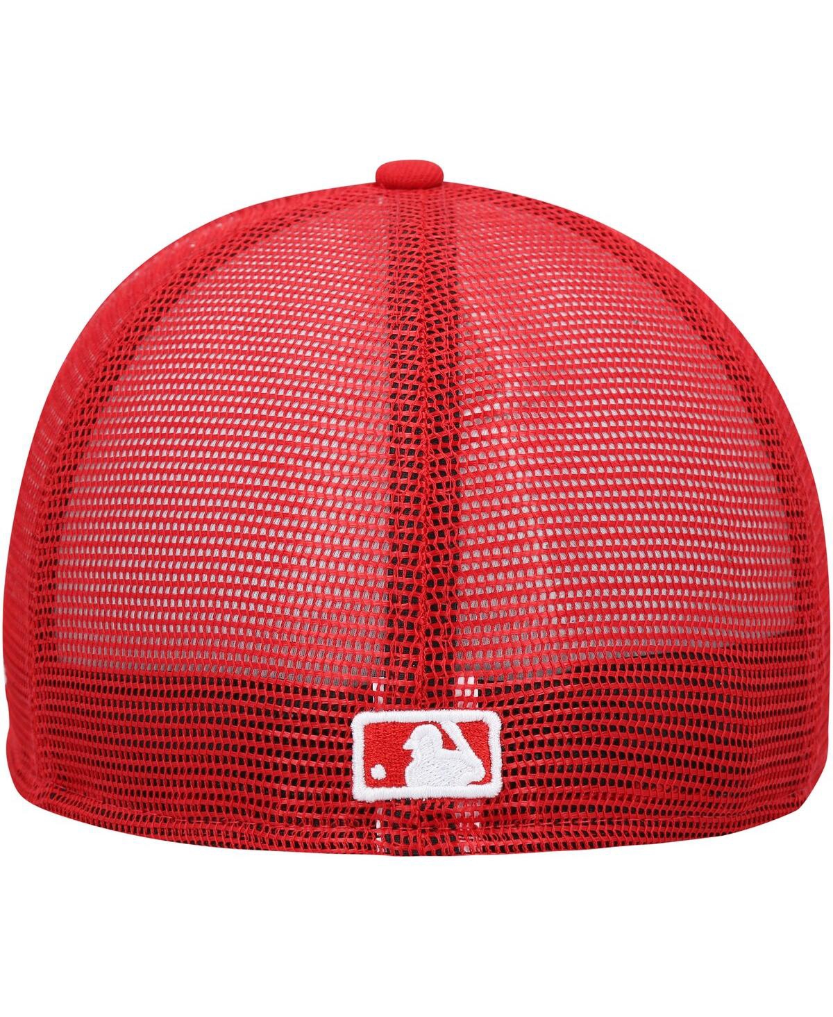 Shop New Era Men's  White, Red Los Angeles Angels 2023 On-field Batting Practice 59fifty Fitted Hat In White,red