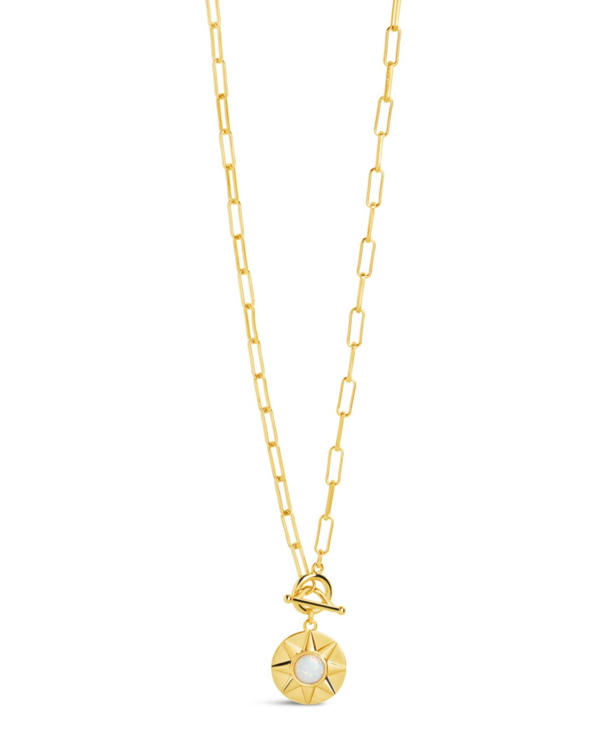 Sterling Forever Sunni Toggle Necklace In Gold
