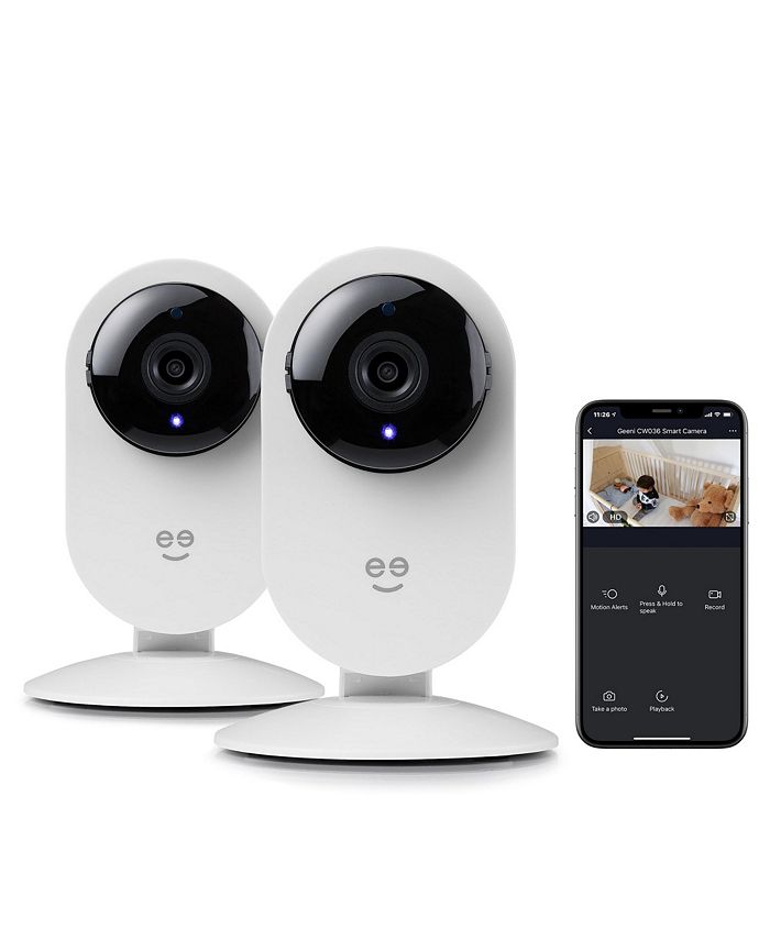 Geeni Glimpse 1080p HD Smart Camera Indoor Home Security Camera No Hub Required Motion