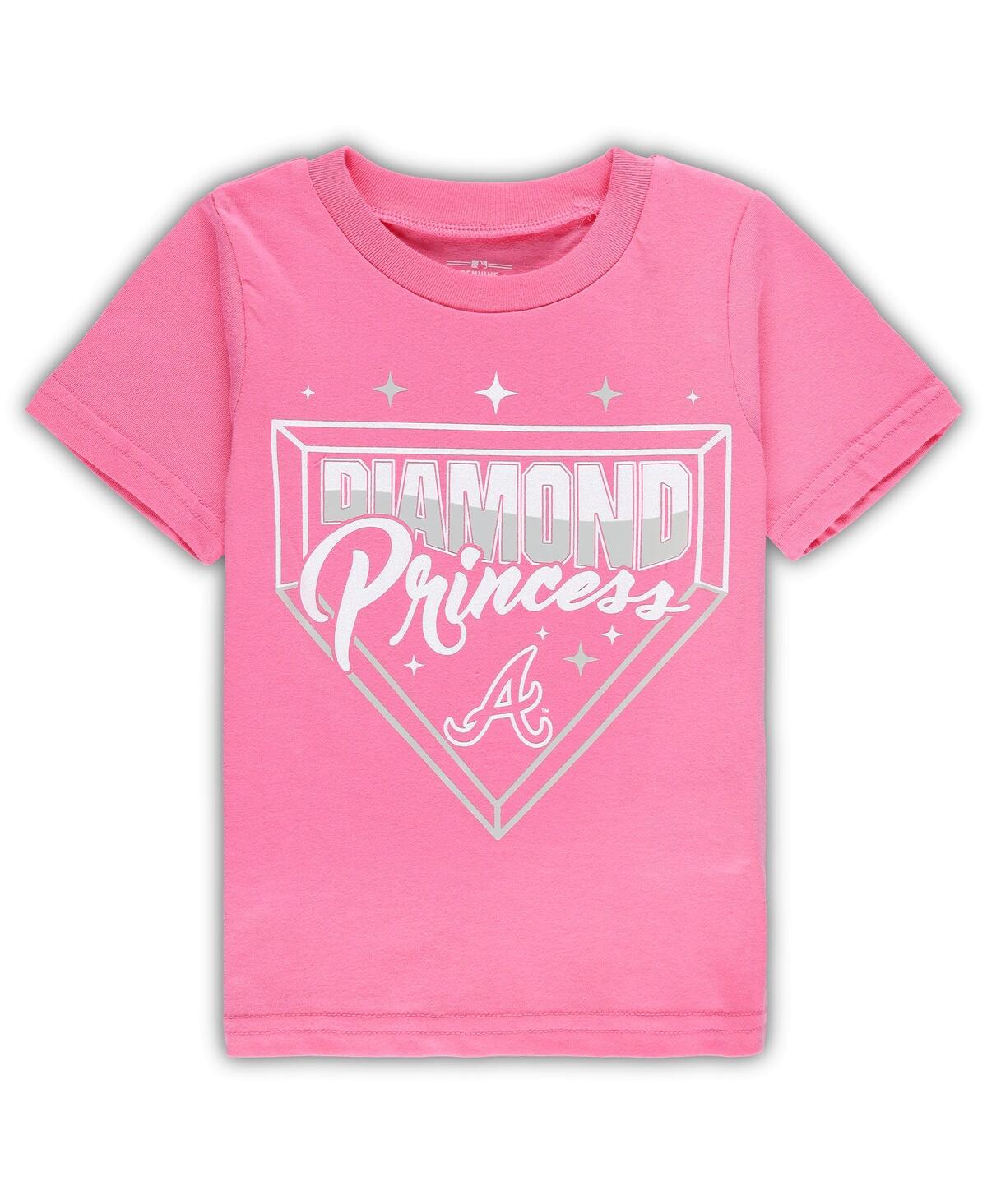 Outerstuff Toddler Girls Pink Houston Astros Diamond Princess T-shirt In Pink