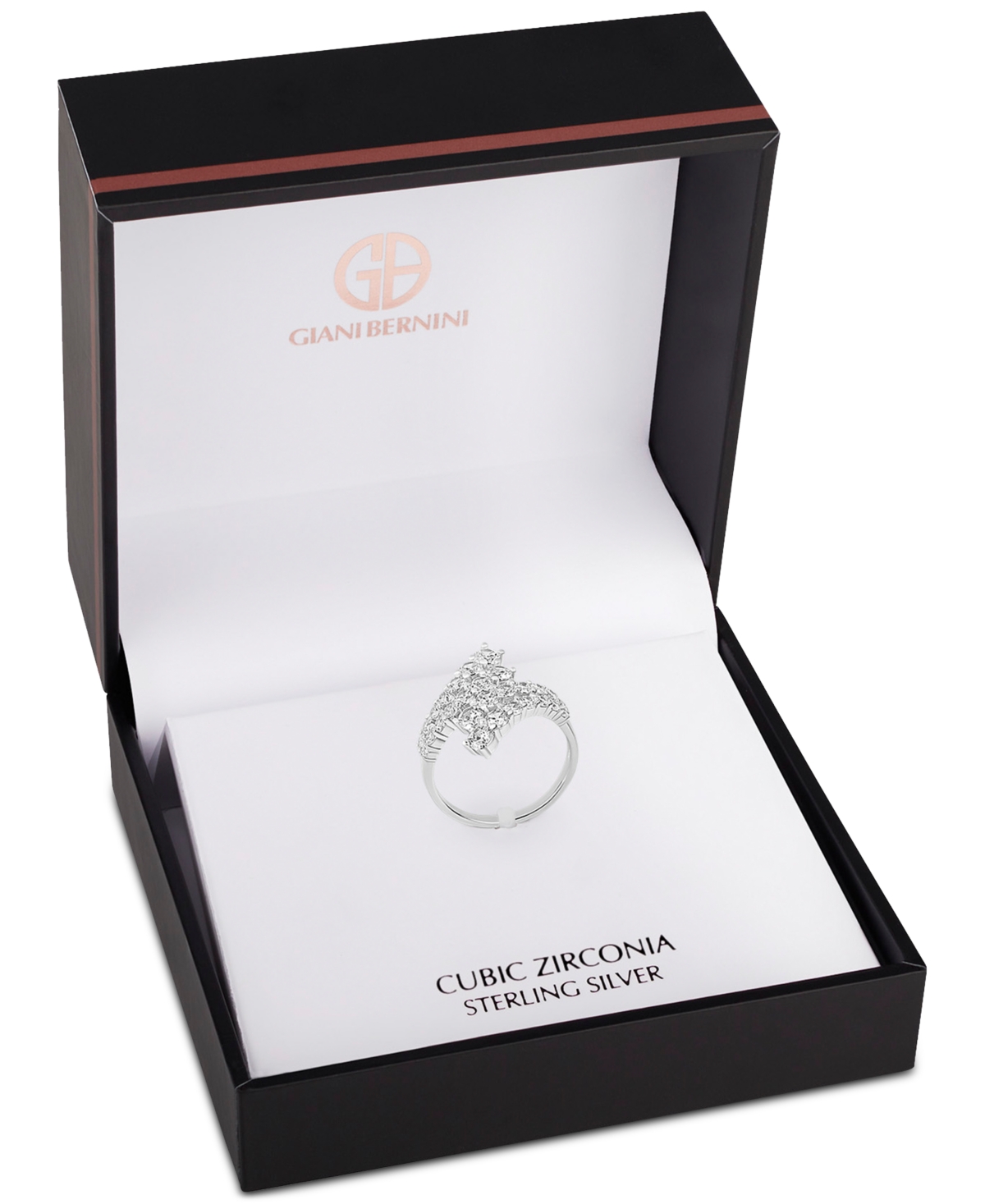 Giani Bernini Cubic Zirconia Bypass Statement Ring  Created for Macy's - Sterling Silver